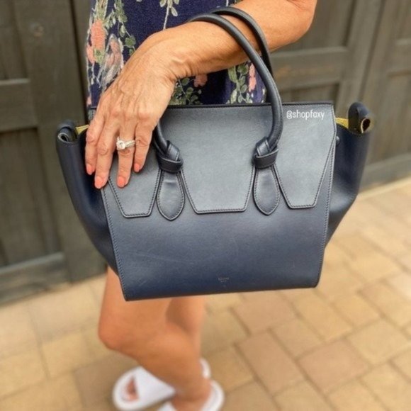 SOLD Celine Small Knot Tie Palmellato Leather Tote - Picture 2 of 16